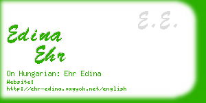 edina ehr business card